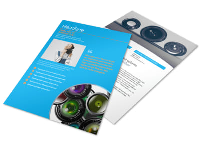 Photography Product & Service Rates Flyer Template preview
