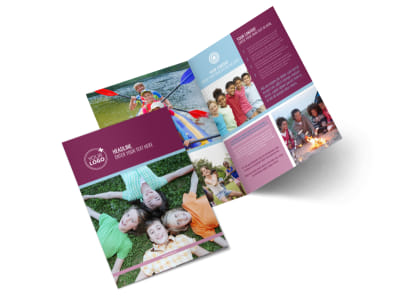 Outdoor Summer Camp Bi-Fold Brochure Template 2 preview