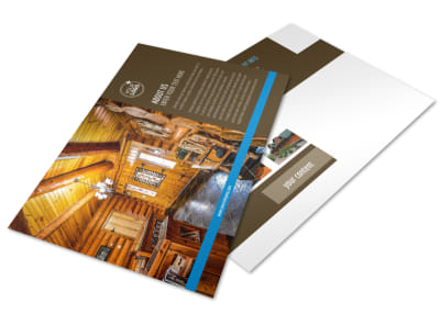 Log & Timber Frame Homes Postcard Template preview