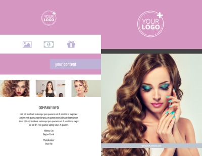 Professional Makeup Artist Brochure Template Preview 1
