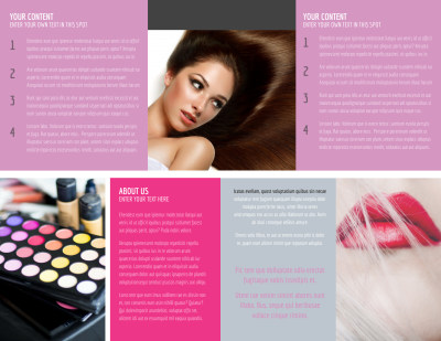 Professional Makeup Artist Brochure Template Preview 2