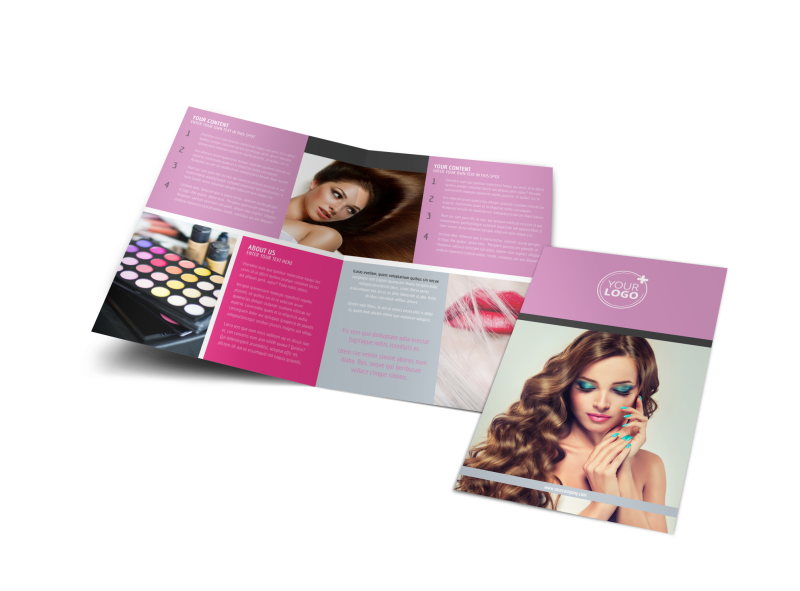 Professional Makeup Artist Brochure Template Preview 1