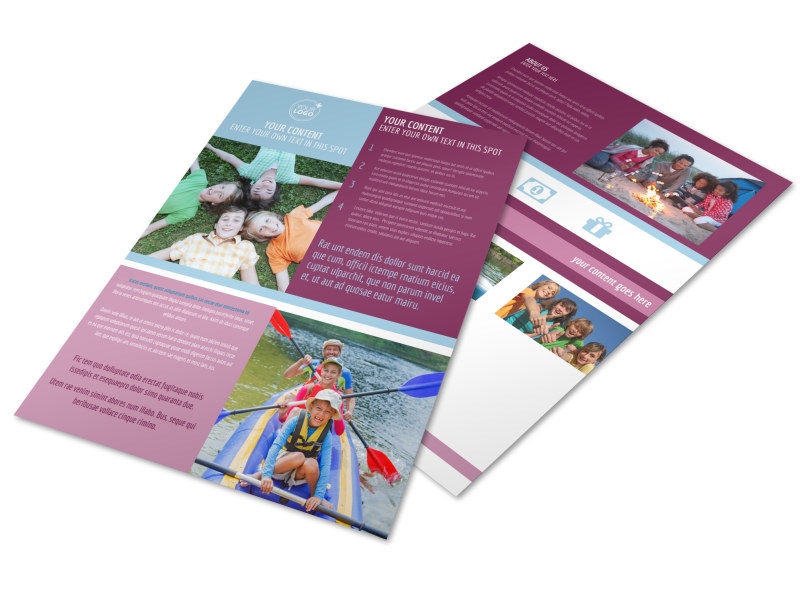 summer camp flyer template
