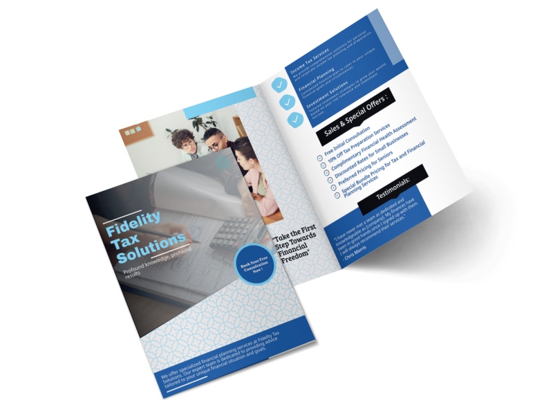 Tax Consultants Brochure Template