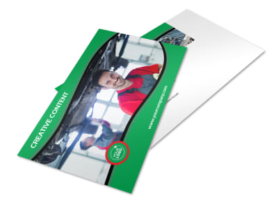 Oil Change Service Postcard Template 2 preview