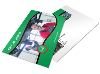 Oil Change Service Postcard Template preview