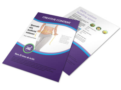 Weight Loss Clinic Flyer Template preview