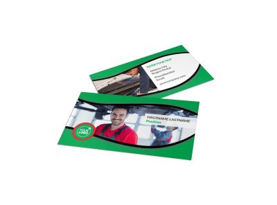 Oil Change Service Business Card Template