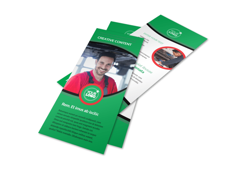 Oil Change Service Flyer Template 2