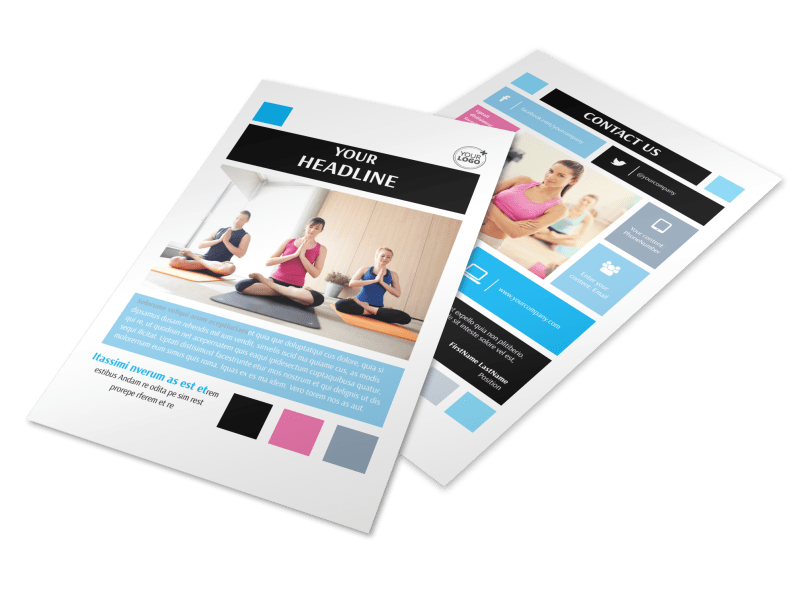 Yoga Class Flyer Template Preview 1