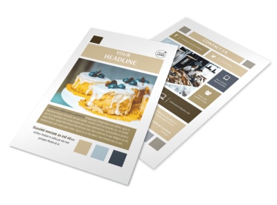 Fine Pastries Catering Flyer Template 3 preview