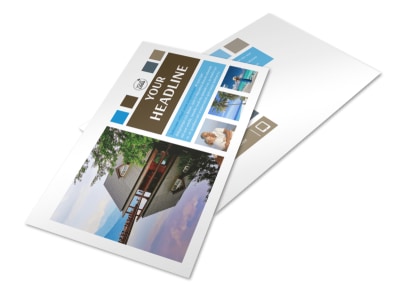 Sunny Villa Rental Postcard Template 2 preview