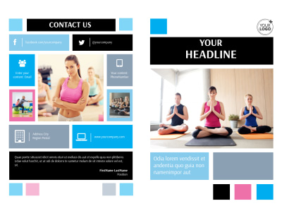 Yoga Class Brochure Template Preview 1