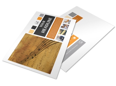 Music School Postcard Template preview