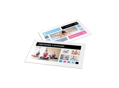 Yoga Instructor & Studio Business Card Template preview