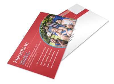 Christian Summer Camp Postcard Template 2 preview