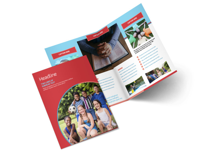 christian summer camp brochure template mycreativeshop