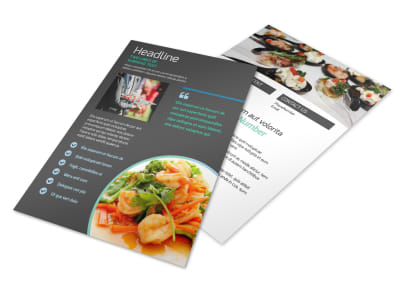 Fine Dining Catering Flyer Template 3 preview