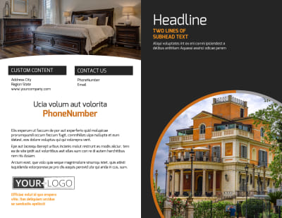 Bed & Breakfast Brochure Template Preview 1