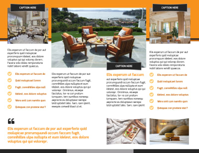Bed & Breakfast Brochure Template Preview 2