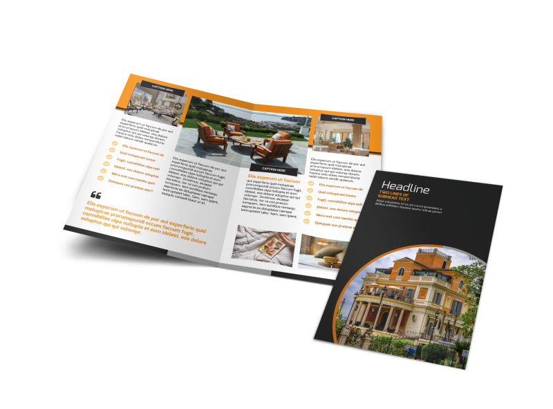 Bed & Breakfast Brochure Template Preview 1