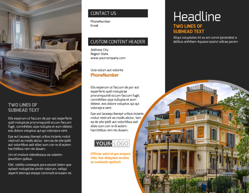 Bed & Breakfast Tri-Fold Brochure Template