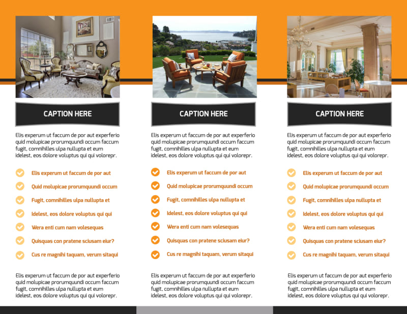 Bed & Breakfast Tri-Fold Brochure Template