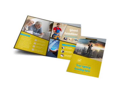 Business Insurance Bi-Fold Brochure Template preview