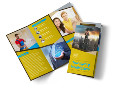 Business Insurance Tri-Fold Brochure Template preview