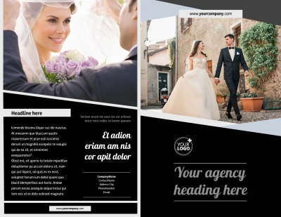 Wedding Video Service Brochure Template Preview 1