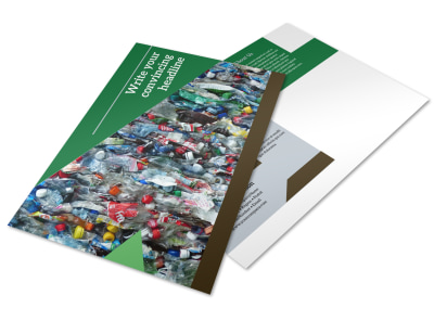 Litter & Recycling Center Postcard Template preview