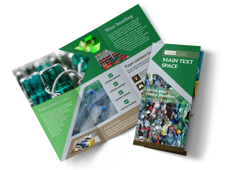litter recycling center flyer template mycreativeshop
