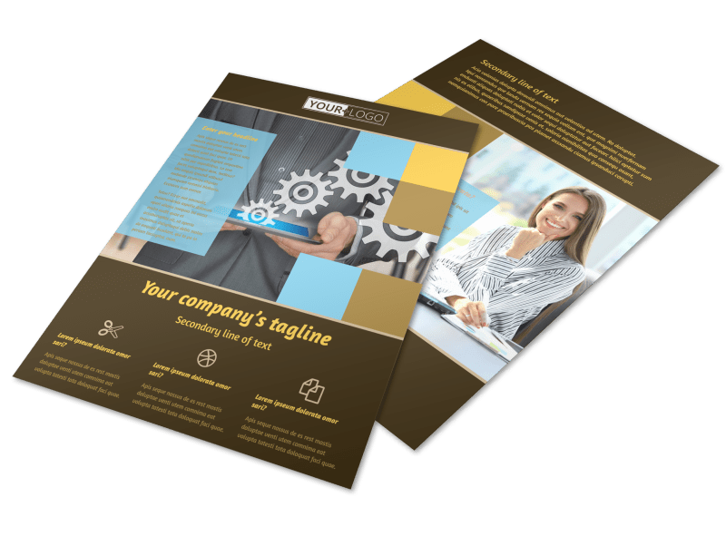 IT Consultants Flyer Template Preview 1
