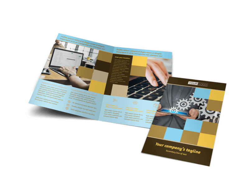IT Consultants Brochure Template Preview 1