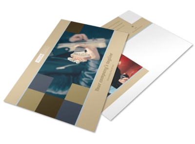 Outstanding Performing Arts School Postcard Template preview