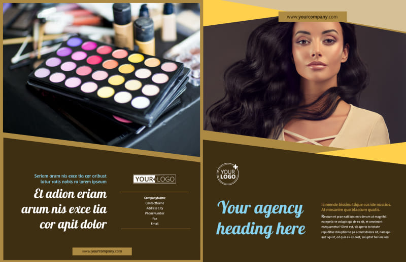 Makeup Artist Bi-Fold Brochure Template 2