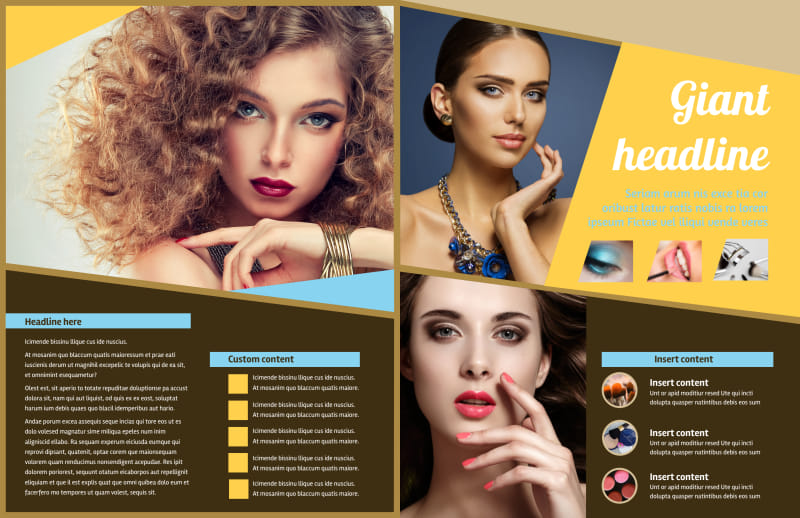 Makeup Artist Bi-Fold Brochure Template 2
