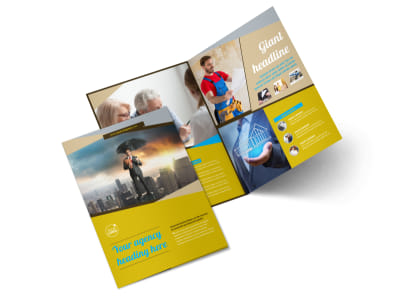 Business Insurance Bi-Fold Brochure Template 2 preview