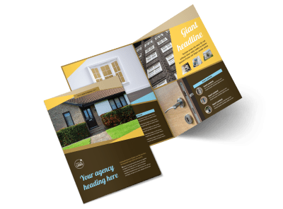 Window & Door Repair Bi-Fold Brochure Template 2