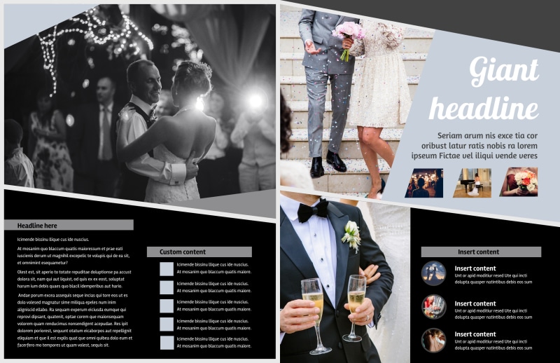 Wedding Video Service Bi-Fold Brochure Template 2