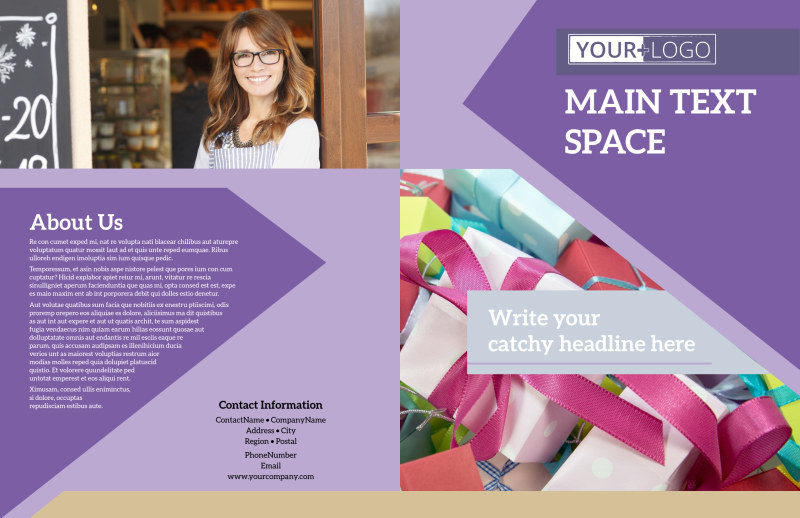 Gift Shop Bi-Fold Brochure Template 2