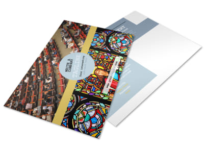 Church Event Postcard Template preview