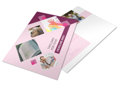 Church Fundraiser Postcard Template preview