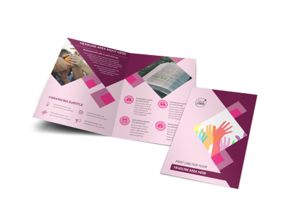 Church Fundraiser Bi-Fold Brochure Template preview
