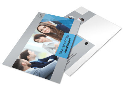 Investment Bank Postcard Template preview