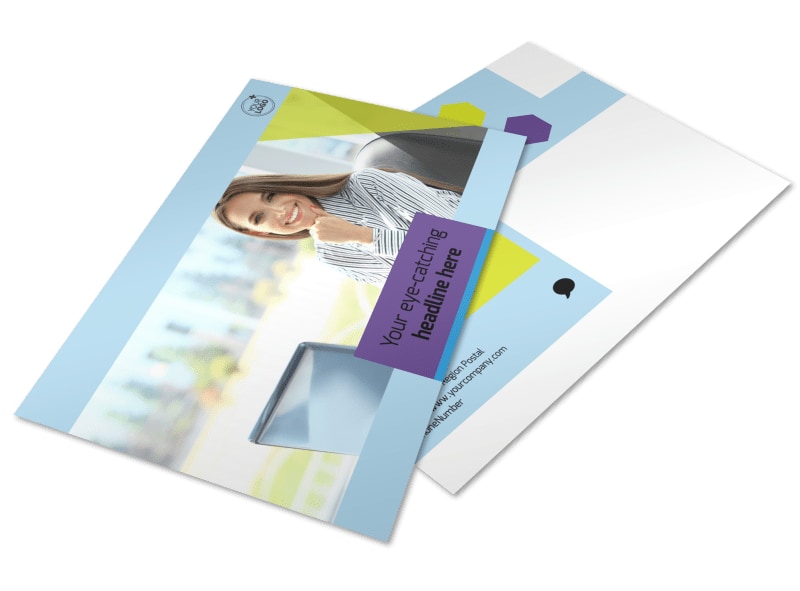 Computer Repair Postcard Template