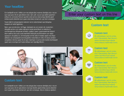 Computer Repair Brochure Template Preview 2