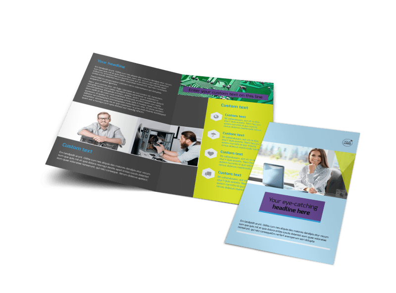 Computer Repair Brochure Template Preview 1