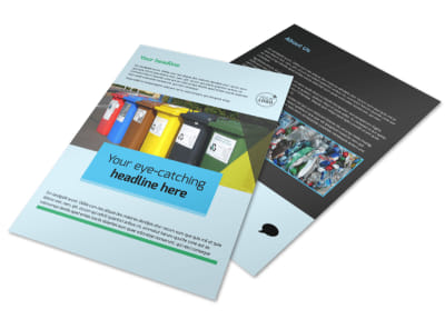 Waste Disposal Flyer Template preview