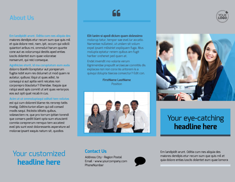 Investment Bank Tri Fold Brochure Template